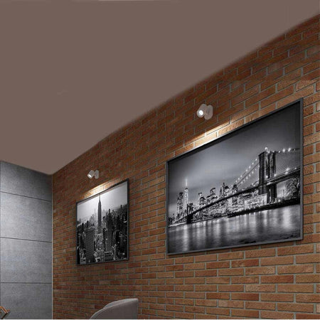 Applique Orientabile Da Soffitto Parete Lampada Attacco Gu10 Bianco Nero Th8801