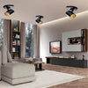 Applique Orientabile Da Soffitto Parete Lampada Attacco Gu10 Bianco Nero Th8801