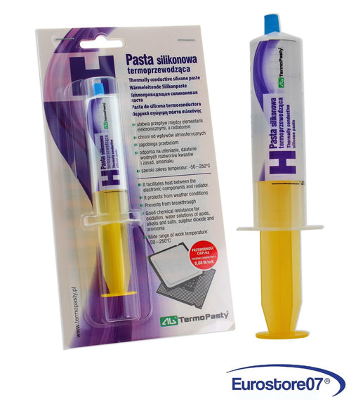 Pasta termoconduttiva th siringa.25gr. BIANCA A BASE DI SILICONE