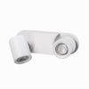 Applique 2 Diffusori Orientabile Soffitto Parete Lampada Gu10 Bianco Nero Th8802