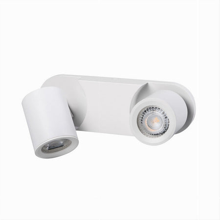 Applique 2 Diffusori Orientabile Soffitto Parete Lampada Gu10 Bianco Nero Th8802