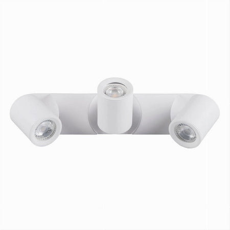 Applique 3 Diffusori Orientabile Soffitto Parete Lampada Gu10 Bianco Nero Th8803