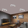 Applique 3 Diffusori Orientabile Soffitto Parete Lampada Gu10 Bianco Nero Th8803