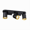 Applique 3 Diffusori Orientabile Soffitto Parete Lampada Gu10 Bianco Nero Th8803