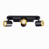 Applique 3 Diffusori Orientabile Soffitto Parete Lampada Gu10 Bianco Nero Th8803