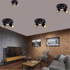 Plafoniera 3 Diffusori Orientabile Soffitto Parete Tonda Gu10 Bianco Nero Th8804
