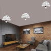 Plafoniera 4 Diffusori Orientabile Soffitto Parete Lampada Gu10 Bianco Nero Th8805