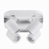Plafoniera 4 Diffusori Orientabile Soffitto Parete Lampada Gu10 Bianco Nero Th8805