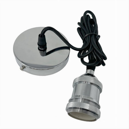 Lampadario Portalampada A Sospensione Per Lampadine E27 Pendente 2 Metri E27-2m