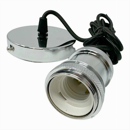 Lampadario Portalampada A Sospensione Per Lampadine E27 Pendente 2 Metri E27-2m