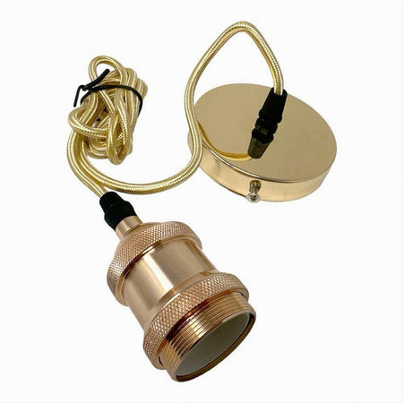 Lampadario Portalampada A Sospensione Per Lampadine E27 Pendente 2 Metri E27-2m