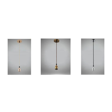 Lampadario Portalampada A Sospensione Per Lampadine E27 Pendente 2 Metri E27-2m