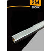 Profilo In Alluminio 2mt Completo Di Strip Led + Cover 12v 7w/mt Al-12v-2025-120
