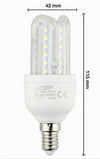 Lampadina Led E14 3u 6 Watt Luce Calda 3000k Fredda 6500k Naturale 4000k 3u-02