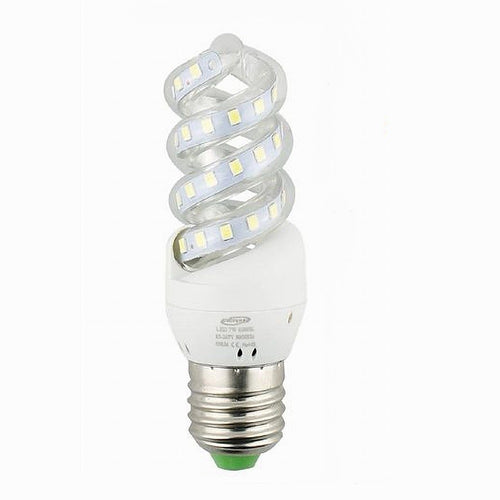 Lampadina Led Spirale Attacco E27 7watt Luce 6500k 3000k 4000k Illuminazione S02