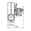 Estrattore - aspiratore fumi RLH120/3800-3038 stufe a pellet 14706024