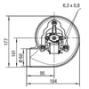 Estrattore - aspiratore fumi RLH120/3800-3038 stufe a pellet 14706024