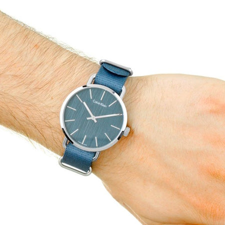 Orologio CALVIN KLEIN uomo Even tempo tessuto blu