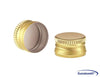 TAPPO A VITE PREFILETTATO IN METALLO PER DAME COLORE ORO - mm.35 - PZ 10