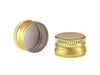 TAPPO A VITE PREFILETTATO IN METALLO PER DAME COLORE ORO - mm.35 - PZ 10