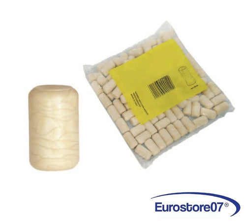 TAPPI SINTETICI IN SIMILSUGHERO 100 PZ FINTO SUGHERO MM 22x38 FERR 122764
