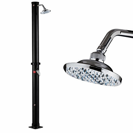 Doccia Solare Giardino Piscina 20LT con Miscelatore Soffione 15 cm Campeggio Esterno