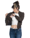 Timberly - Bomber Donna in Vera Pelle Nabuk