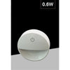 Lampada Notturna Con Spina Accensione Touch Punto Luce Led Tonda Bianco Xgcmd-001