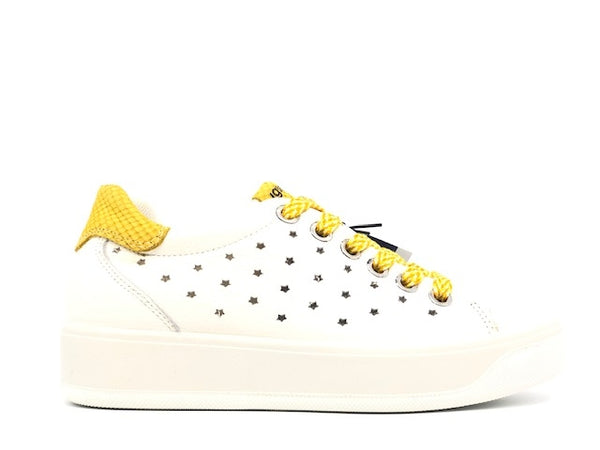 IGI&amp;CO Sneaker donna con stelle bianco/ giallo