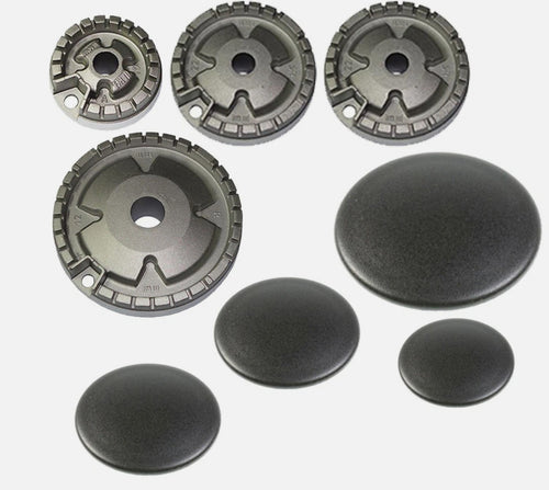 BRUCIATORI E PIATTELLI OPACHI 5 FUOCHI CANDY 1 AUX 1 SEMIRAP 2 RAP 1 ULTRARAP