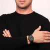 Orologio SECTOR uomo 660 datario bracciale acciaio nero / verde