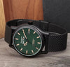 Orologio SECTOR uomo 660 datario bracciale acciaio nero / verde