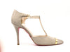 ALTRAMAREA scarpa con tacco da donna in pelle scamosciata beige