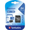 Verbatim Micro Sd 64gb Con Adattattatore 44084 Cl10