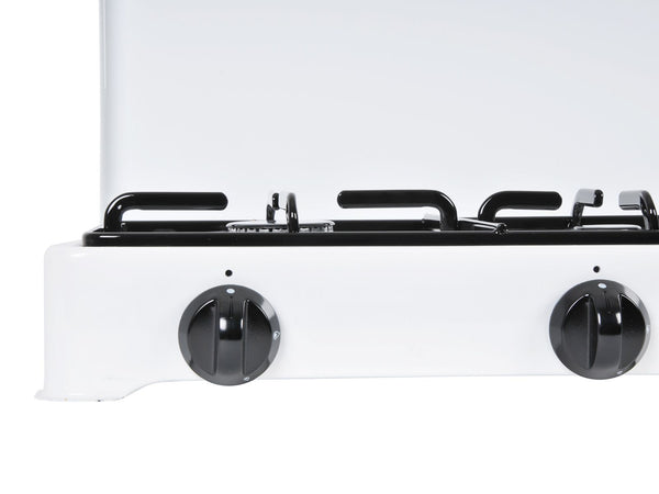 Fornello a gas da campeggio 3 fuochi "Parker" fiamma regolabile "Made in Italy"