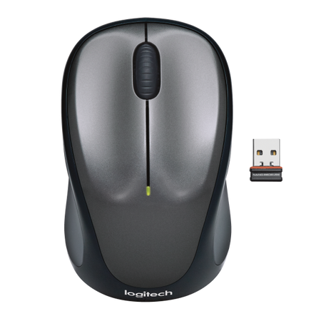 Mouse Cordless Logitech M235 - Micro ricevitore Wireless - 3 tasti - Wireless senza fili - Silver/Nero (910-002201)