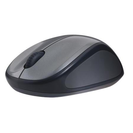 Mouse Cordless Logitech M235 - Micro ricevitore Wireless - 3 tasti - Wireless senza fili - Silver/Nero (910-002201)