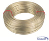 CAVETTO ACCIAIO OTTONATO RIVESTITO IN PVC TRASPARENTE mm. 8 - mt. 100