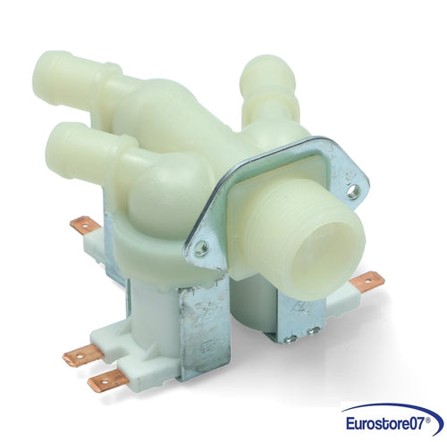 ELETTROVALVOLA LAVATRICE 3 vie 180°. Uscita Ø14mm. MOLTE MARCHE