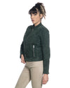 Zara Bis - Giacca Donna Verde in vero Camoscio