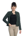 Zara Bis - Giacca Donna Verde in vero Camoscio