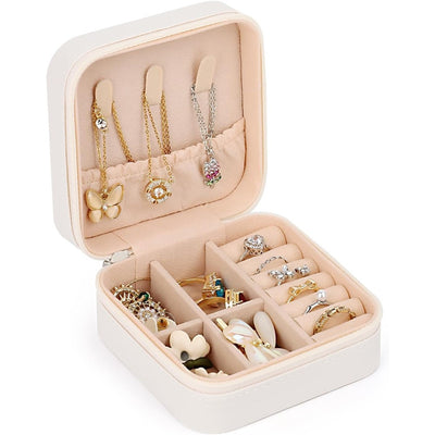 Portagioie Da Viaggio Da Donna In Pelle Per Anelli Orecchini E Gioielli