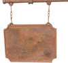 Biscottini Insegna a parete in fusione di ghisa finitura ruggine naturale L70xPR12xH85 cm