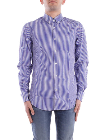 Paul&Shark Camicie Riga larga blu da uomo