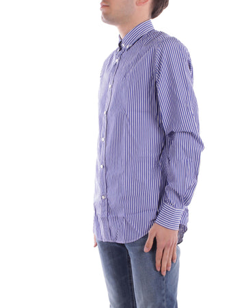 Paul&Shark Camicie Riga larga blu da uomo