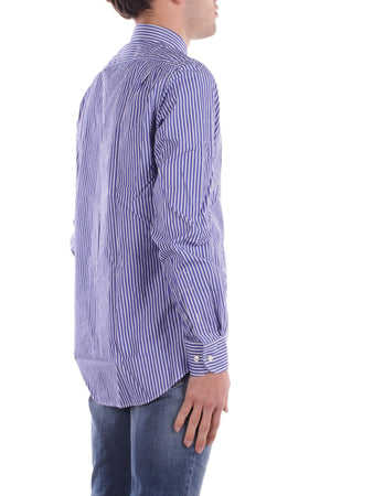 Paul&Shark Camicie Riga larga blu da uomo