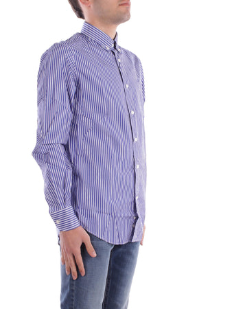 Paul&Shark Camicie Riga larga blu da uomo