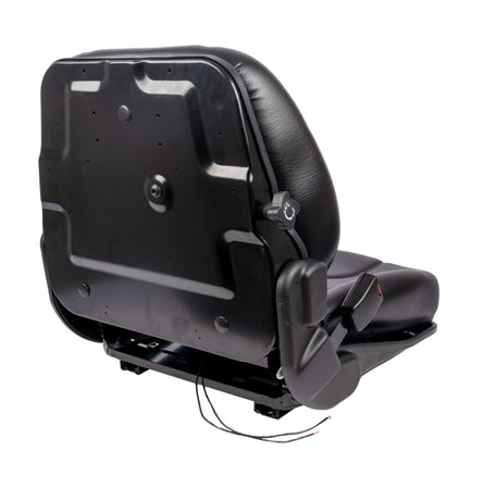 Sedile MUL020MA in sky nero con sospensione meccanica microswitch e cintura