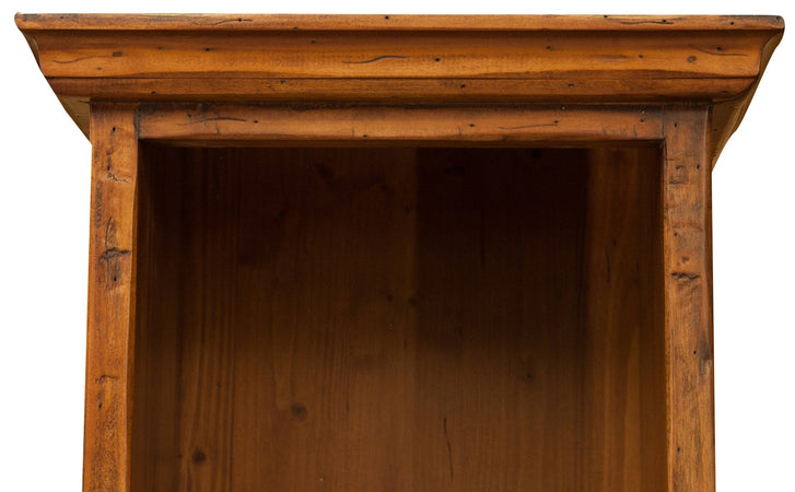 Biscottini Biscottini Libreria in Legno Massello Tiglio Finitura Noce 40x30x196 Design