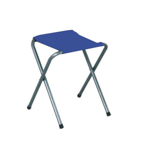SGABELLO ACCIAIO SENZA SCHIENALE PIEGHEVOLE VERDE cm.32x32x41h. -FER 182003